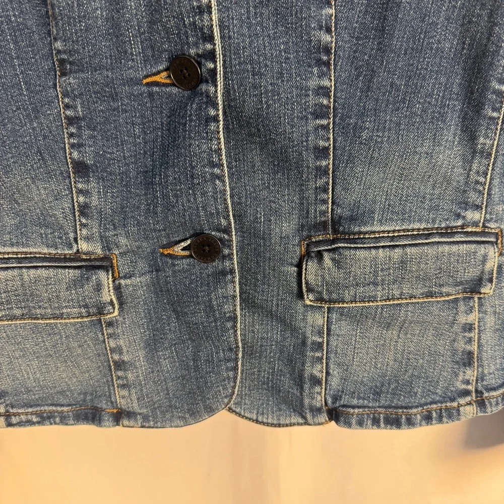 VTG Lauren Jeans Co. Ralph Lauren Indigo Jean Jacket, Classic, Collegiate, Denim - Picture 3 of 14